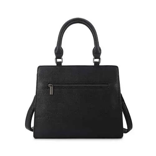 Fastrack Casual Satchel Bag with Top Zipper for Girls, Medium Size with Detachable Sling and Handheld Handles, Made with Premium Faux Leather SaumyasStore