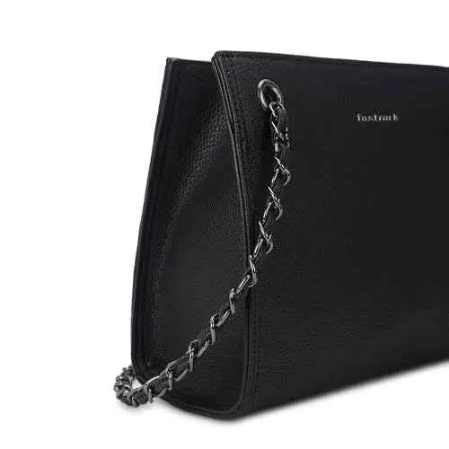 Fastrack Casual Shoulder Bag with Top Zipper Closure for Girls, Medium Size with Internal Zipper Pocket, Made with Premium Faux Leather, Versatile and Durable Design SaumyasStore