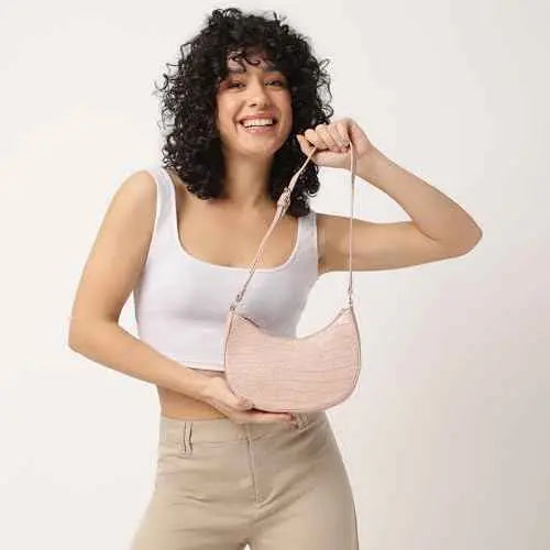 Fastrack Casual Shoulder Bag with Top Zipper Closure for Girls, Small Size with Internal Zipper Pocket, Made with Premium Faux Leather SaumyasStore