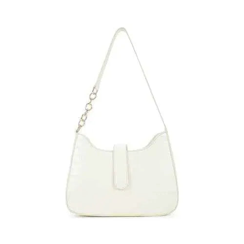 Fastrack Casual Shoulder Bag with Zipper and Magnet Closure for Girls, Medium Size with Internal Zipper Pocket, Made with Premium Faux Leather SaumyasStore