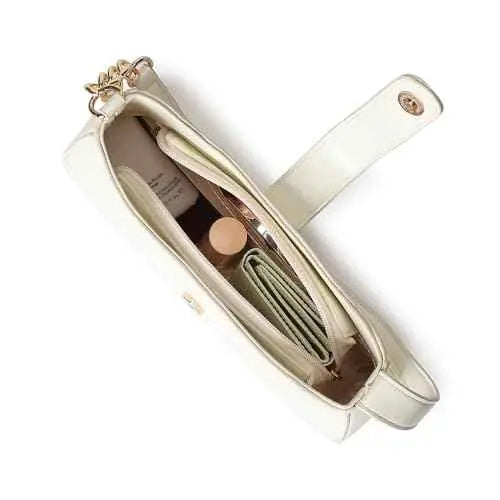 Fastrack Casual Shoulder Bag with Zipper and Magnetic Button for Girls, Medium Size with Internal Zipper, Made with Premium Faux Leather, Versatile and Durable Design SaumyasStore