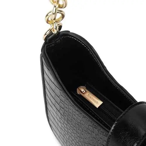 Fastrack Casual Shoulder Bag with Zipper and Magnetic Button for Girls, Medium Size with Internal Zipper, Made with Premium Faux Leather, Versatile and Durable Design SaumyasStore