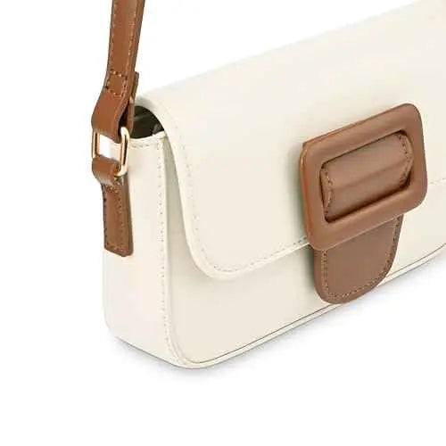 Fastrack Casual Sling Bag with Buckle Detail | Faux-Leather Women's Handbags | Sling for Casual Carry SaumyasStore