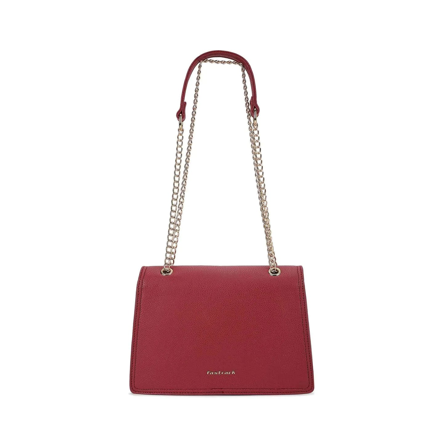 Fastrack Casual Sling Bag with Lock Closure for Girls, Medium Size with Internal Organiser, Handheld Design and Metal Chain Sling SaumyasStore