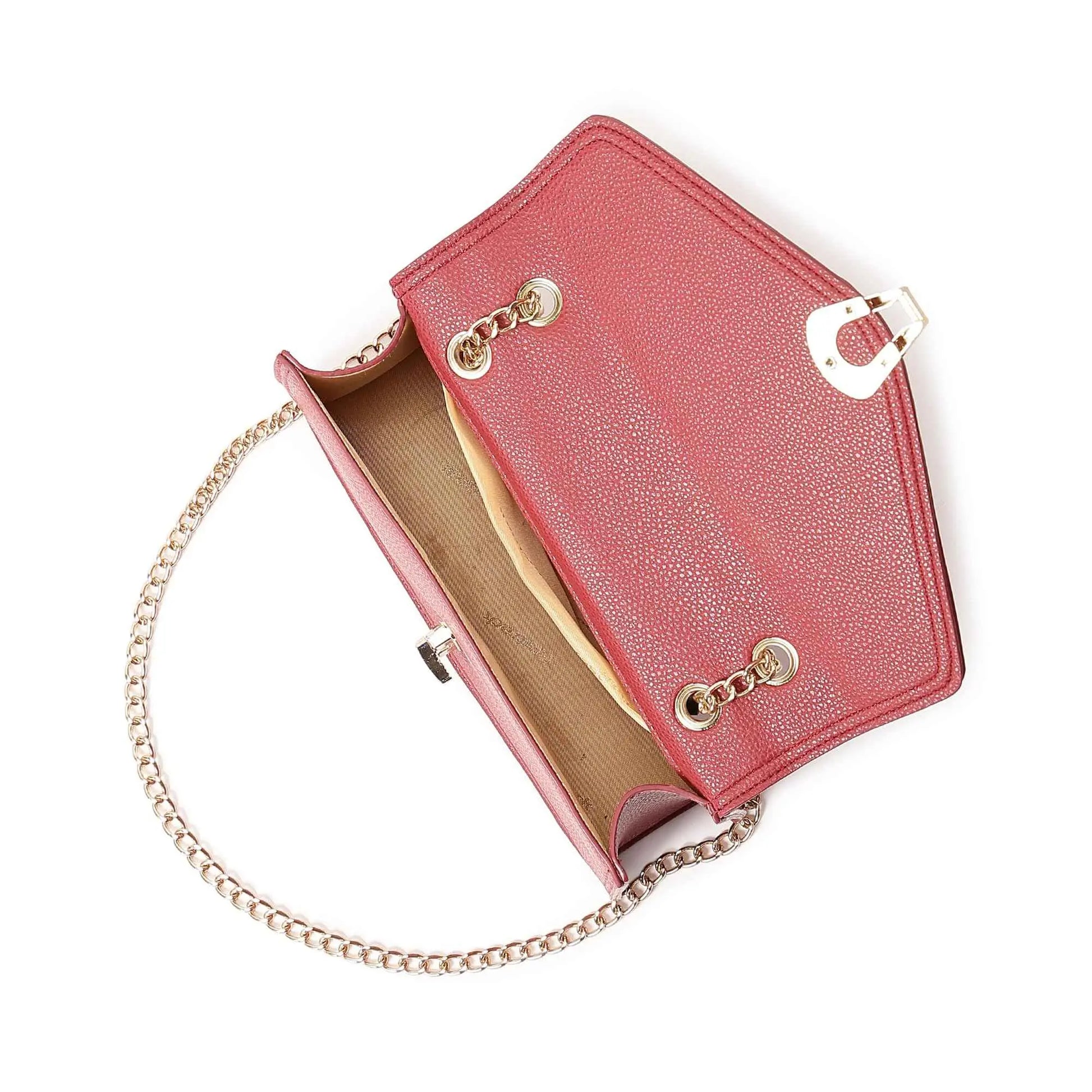 Fastrack Casual Sling Bag with Lock Closure for Girls, Medium Size with Internal Organiser, Handheld Design and Metal Chain Sling SaumyasStore