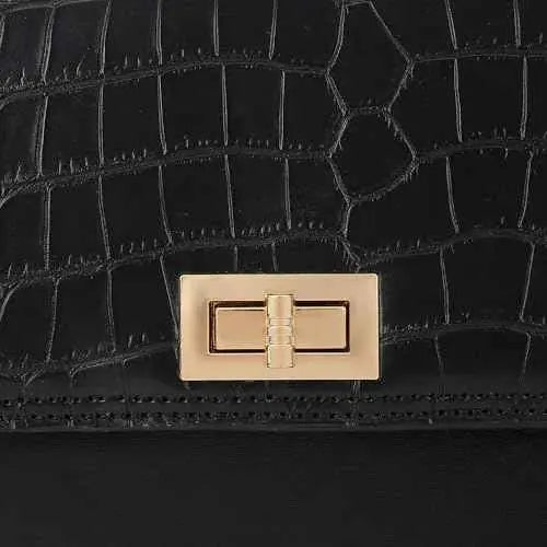 Fastrack Casual Sling Bag with Lock Closure for Girls, Medium Size with Internal Organiser and Metal Chain Strap, Made with Premium Faux Leather SaumyasStore