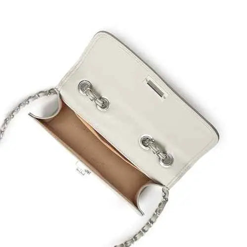 Fastrack Casual Sling Bag with Lock Closure for Girls, Medium Size with Internal Organiser and Metal Chain Strap, Made with Premium Faux Leather SaumyasStore