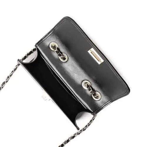 Fastrack Casual Sling Bag with Lock Closure for Girls, Medium Size with Internal Organiser and Metal Chain Strap, Made with Premium Faux Leather SaumyasStore