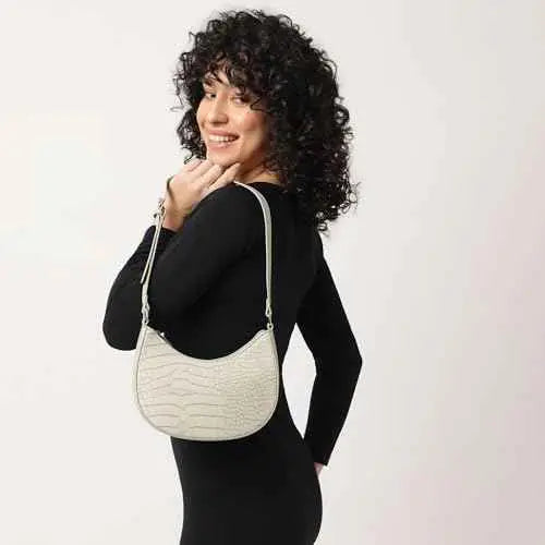 Fastrack Casual Sling Bag with Magnet Button Closure for Girls, Small Size with Internal Organiser, Handheld Design and Metal Chain Sling SaumyasStore