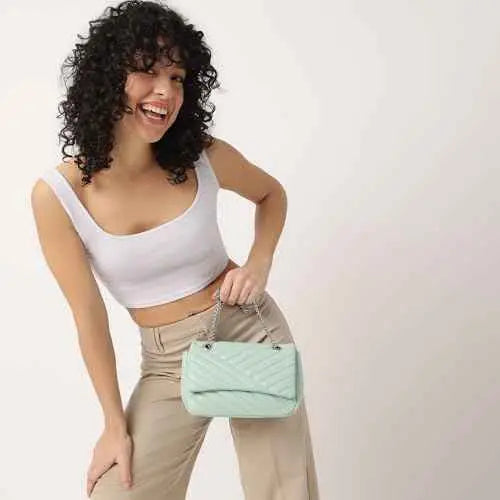 Fastrack Casual Sling Bag with Magnetic Button for Girls, Medium Size with Internal Zipper, Made with Premium Faux Leather, Versatile and Durable Design SaumyasStore