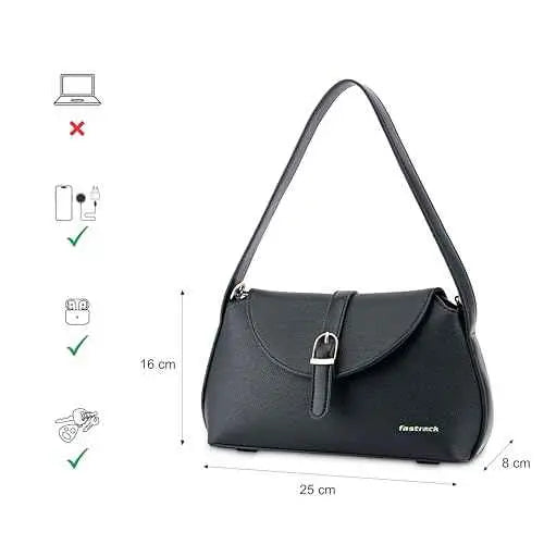 Fastrack Colour Pop Shoulder Bag | Faux-Leather Women's Handbags | Shoulder for Casual Carry SaumyasStore