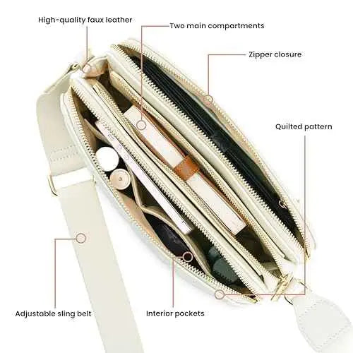 Fastrack Edge Sling | Faux-Leather Women's Handbags | Sling for Casual Carry SaumyasStore