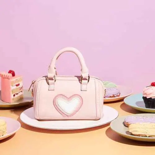 Fastrack HeartPop Handheld Sling, Made with Premium Faux Leather, Versatile and Durable Design, Gold Metal Accents, Detachable Sling Strap SaumyasStore