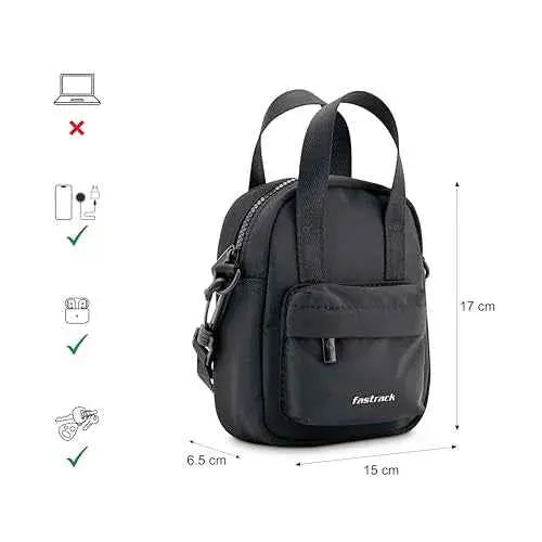 Fastrack Maven Sling | Faux-Leather Women's Handbags | Sling for Casual Carry SaumyasStore