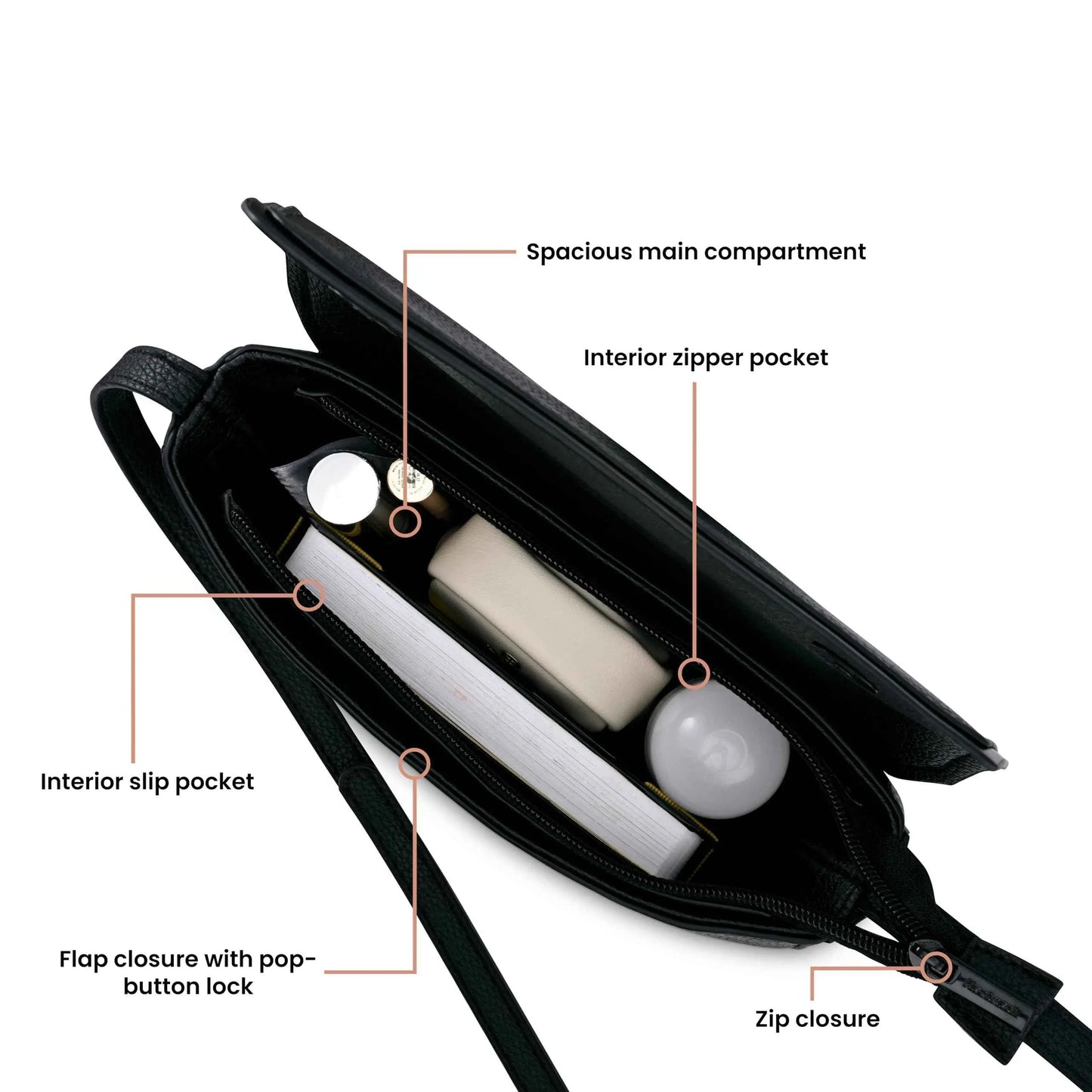 Fastrack Nova Sling | Faux-Leather Women's Handbags | Sling for Casual Carry SaumyasStore