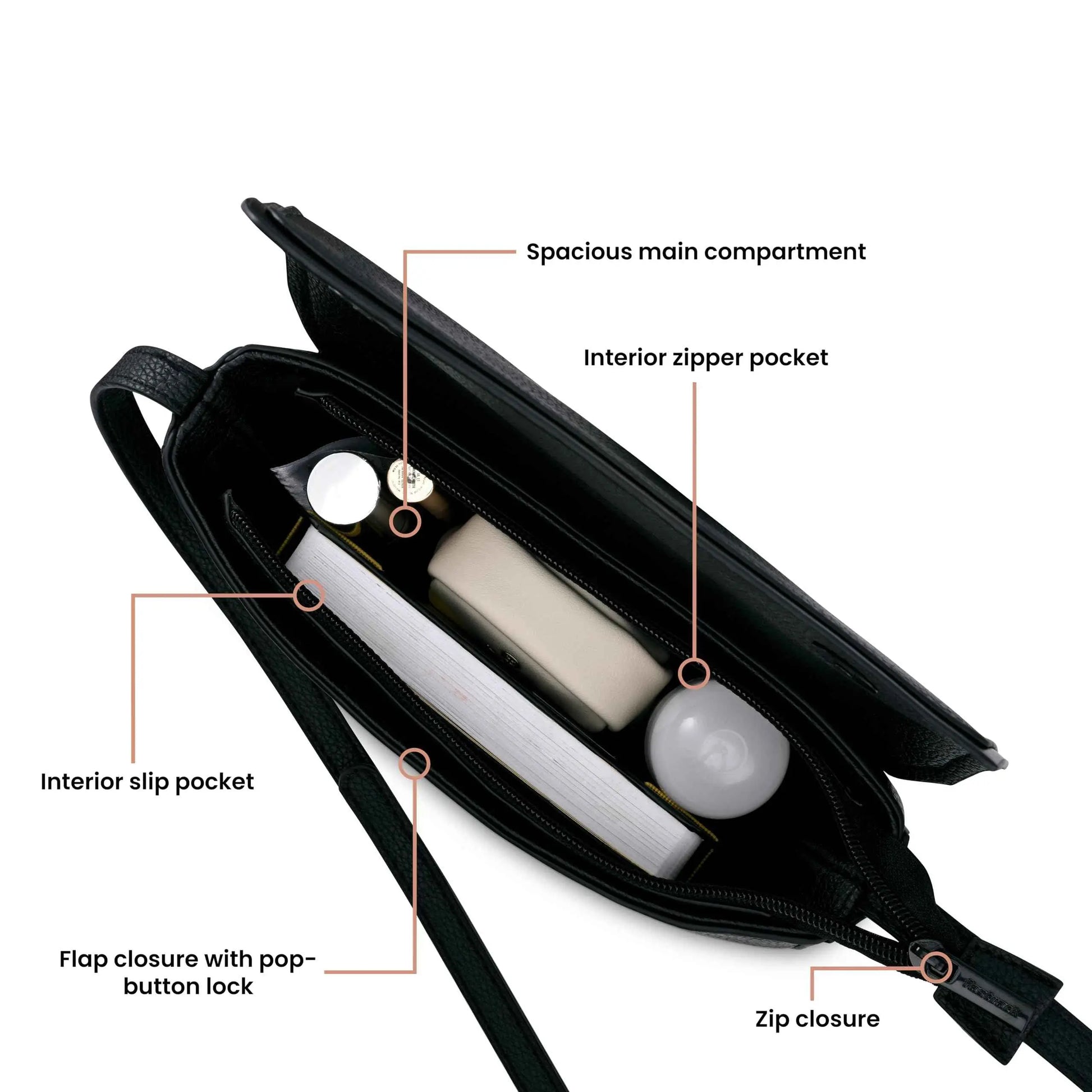 Fastrack Nova Sling | Faux-Leather Women's Handbags | Sling for Casual Carry SaumyasStore