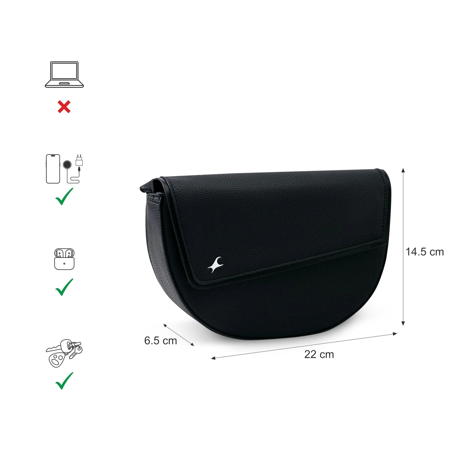 Fastrack Nova Sling | Faux-Leather Women's Handbags | Sling for Casual Carry SaumyasStore