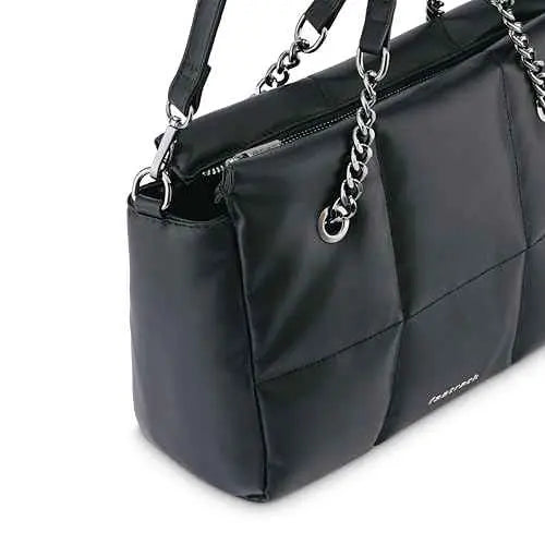 Fastrack Puff It Up Satchel | Faux-Leather Women's Handbags | Satchel for Casual Carry SaumyasStore