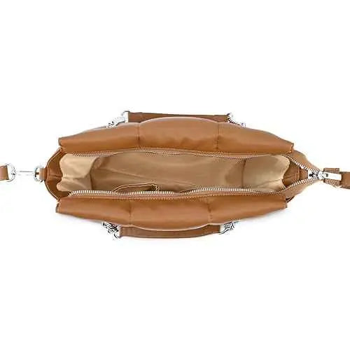 Fastrack Puff It Up Satchel | Faux-Leather Women's Handbags | Satchel for Casual Carry SaumyasStore