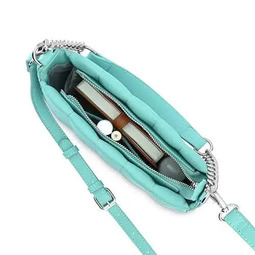 Fastrack Quilt Crush Shoulder Bag | Faux-Leather Women's Handbags | Shoulder for Casual Carry SaumyasStore