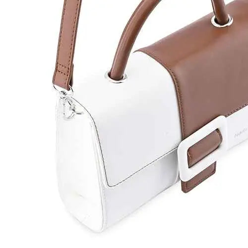 Fastrack Snap and Style Satchel | Faux-Leather Women's Handbags | Satchel for Casual Carry SaumyasStore