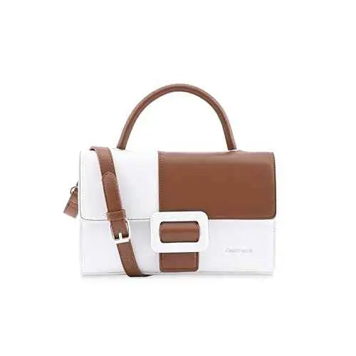 Fastrack Snap and Style Satchel | Faux-Leather Women's Handbags | Satchel for Casual Carry SaumyasStore