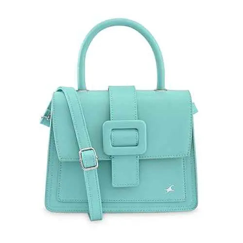 Fastrack Solid Structured Satachel | Faux-Leather Women's Handbags | Satchel for Casual Carry SaumyasStore