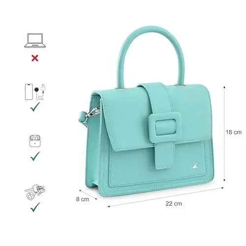 Fastrack Solid Structured Satachel | Faux-Leather Women's Handbags | Satchel for Casual Carry SaumyasStore