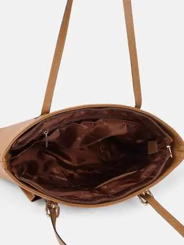 Fastrack Solid Structured Work Tote for Women | with Quick Access Pocket & Zipper Compartment SaumyasStore