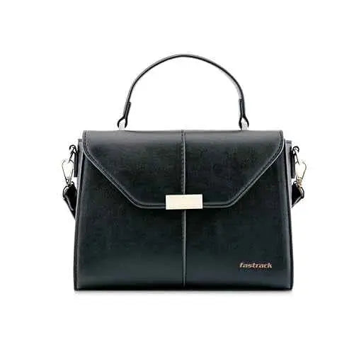 Fastrack Structured Satchel | Faux-Leather Women's Handbags | Satchel for Casual Carry SaumyasStore