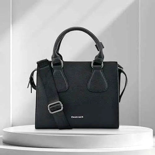 Fastrack Structured Satchel | Faux-Leather Women's Handbags | Satchel for Casual Carry SaumyasStore