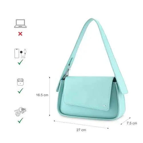 Fastrack Switch-It-Up Shoulder Bag | Faux-Leather Women's Handbags | Shoulder for Casual Carry SaumyasStore