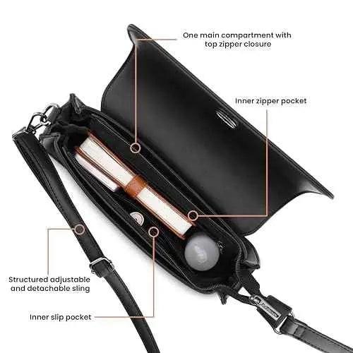 Fastrack Switch-It-Up Shoulder Bag | Faux-Leather Women's Handbags | Shoulder for Casual Carry SaumyasStore