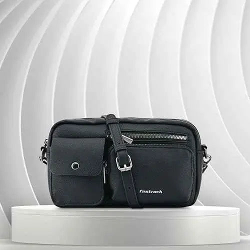 Fastrack Zip-Zone Sling Bag | Faux-Leather Women's Handbags | Sling for Casual Carry SaumyasStore