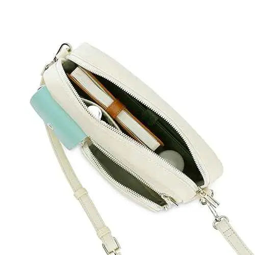 Fastrack Zip-Zone Sling Bag | Faux-Leather Women's Handbags | Sling for Casual Carry SaumyasStore