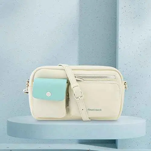 Fastrack Zip-Zone Sling Bag | Faux-Leather Women's Handbags | Sling for Casual Carry SaumyasStore