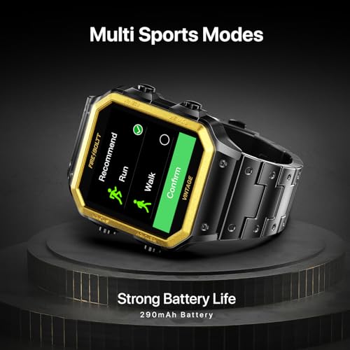Fire-Boltt Vintage Smartwatch 39.1mm (1.52 inch) TFT Display, Stainless Steel Design, Bluetooth Calling, Multiple Sports Modes, Weather Updates, Smart Reminders SaumyasStore