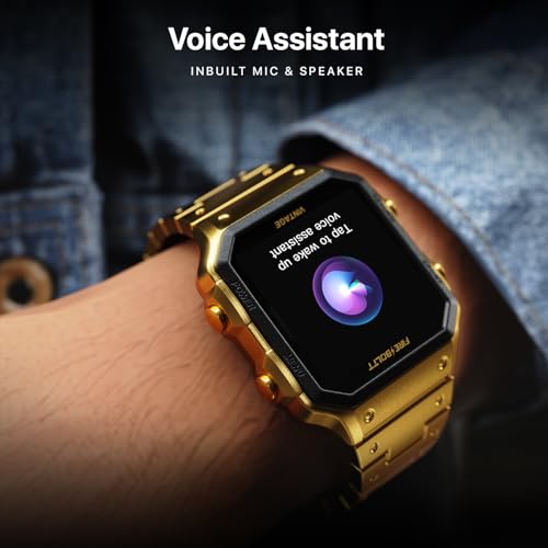 Fire-Boltt Vintage Smartwatch 39.1mm (1.52 inch) TFT Display, Stainless Steel Design, Bluetooth Calling, Multiple Sports Modes, Weather Updates, Smart Reminders SaumyasStore