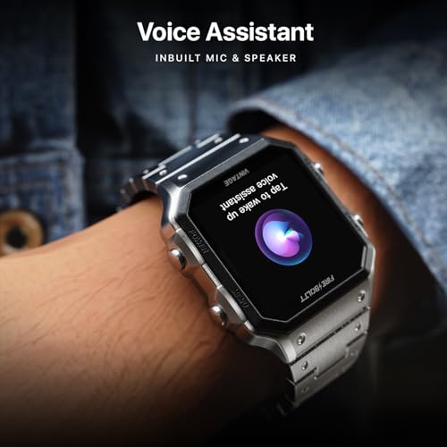 Fire-Boltt Vintage Smartwatch 39.1mm (1.52 inch) TFT Display, Stainless Steel Design, Bluetooth Calling, Multiple Sports Modes, Weather Updates, Smart Reminders SaumyasStore