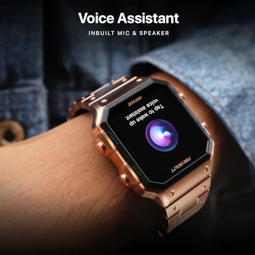 Fire-Boltt Vintage Smartwatch 39.1mm (1.52 inch) TFT Display, Stainless Steel Design, Bluetooth Calling, Multiple Sports Modes, Weather Updates, Smart Reminders SaumyasStore