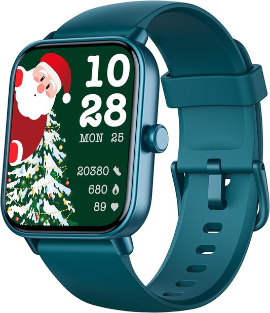 Fitpolo Fitness Tracker Watch, Activity Tracker with 1.3'' Color Touch Screen, Heart Rate Monitor, Sleep Monitor, Calorie Counter, Pedometer, Waterproof Smart Watch for Men Women Kids(Green) SaumyasStore