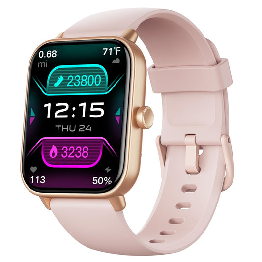 Fitpolo Fitness Tracker with Heart Rate Monitor, Smart Watch 1.3 inches Color Touch Screen IP68 Waterproof Step Calorie Counter Sleep Monitoring Pedometer Watches Activity Trackers (Pink) SaumyasStore