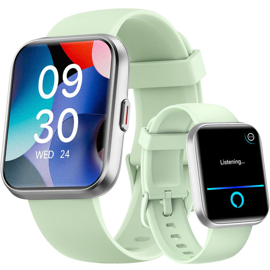 Fitpolo Smart Watches for Men/Women, 1.8'' Alexa Built-in Fitness Tracker Watch with Bluetooth Calls, IP68 Waterproof, Heart Rate/Sleep/SpO2/Stress Monitor, 110 Sport Modes for Android & iPhone SaumyasStore