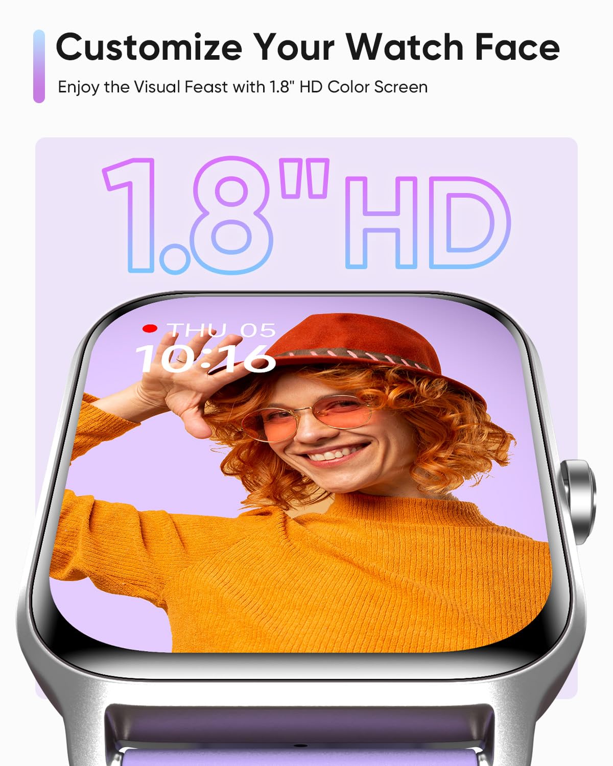 Fitpolo Smart Watches for Women Men, Alexa Built-in 1.8" Fitness Tracker Watch for Android iOS, Waterproof Activity Trackers with 100 Sports, GPS via Phone, Heart Rate Sleep SpO2 Monitor SaumyasStore