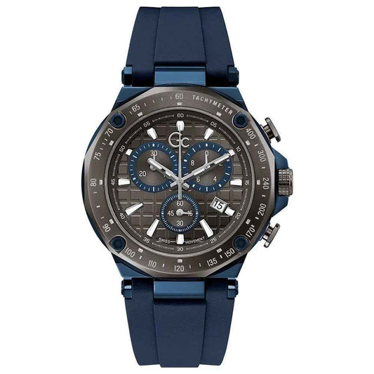 GC Mens 45 mm Spirit Sport Gray Dial Silicone Analog Watch - Y81006G5MF SaumyasStore