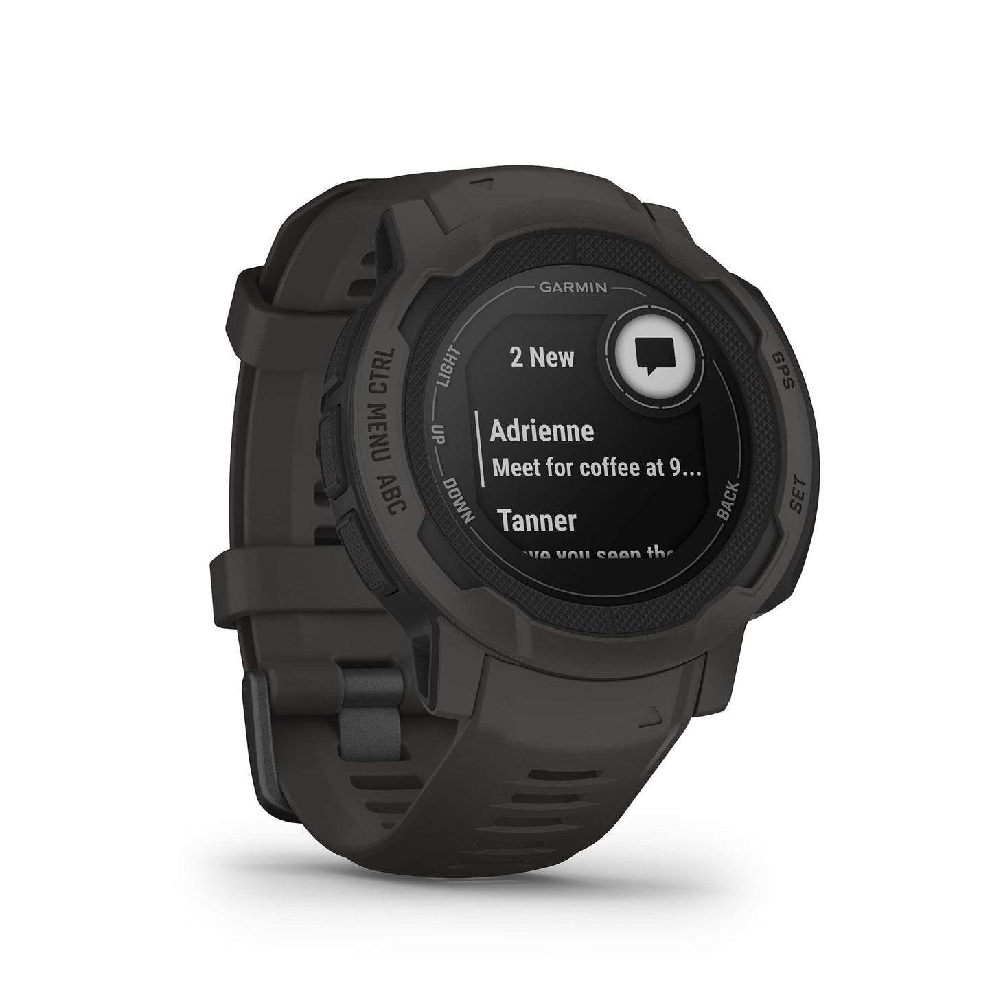 Garmin Instinct 2, Graphite Smartwatch, Built-in Sports Apps and Health Monitoring, Ultratough Design Features, Graphite SaumyasStore
