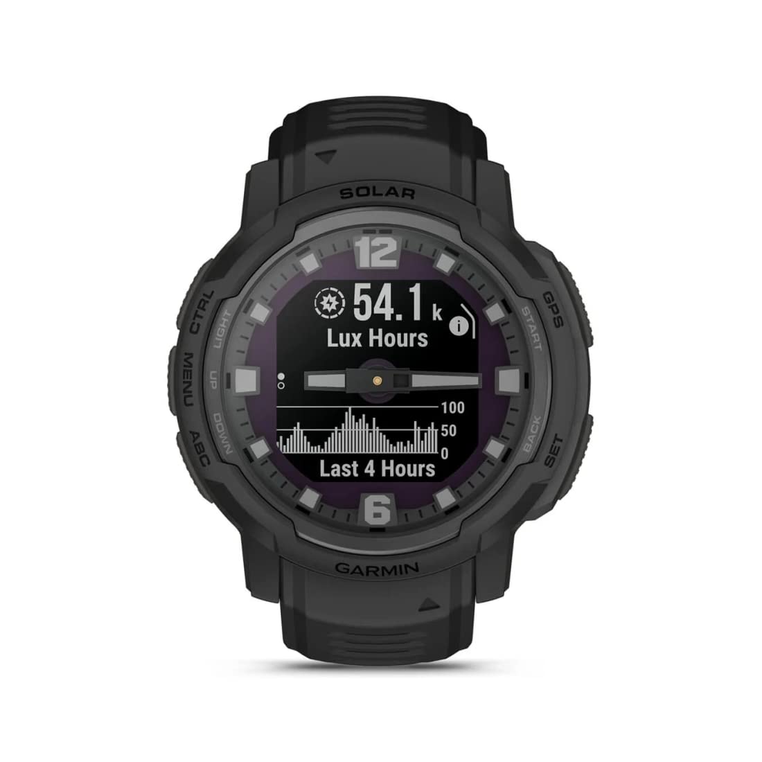 Garmin Instinct Crossover Solar - Tactical Edition, Rugged Hybrid Smartwatch with Solar Charging Capabilities, Tactical-Specific Features, Analog Hands and Digital Display,Black SaumyasStore