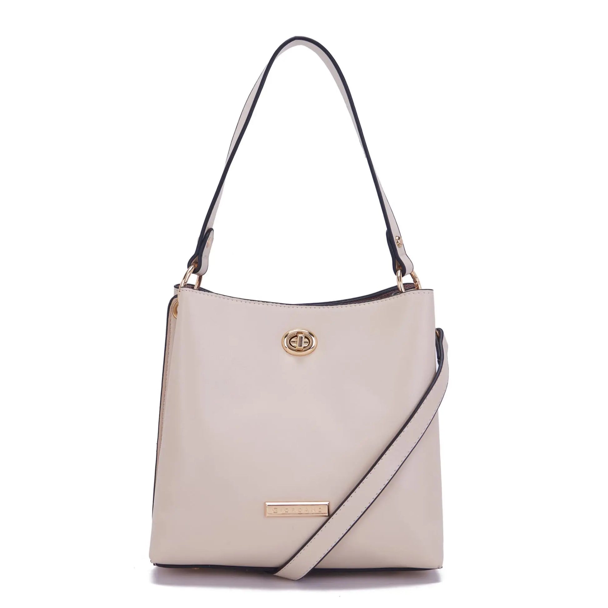 Giordano Hobo Shoulder Bag For Women | Spacious Zipper Compartment With Pu Leather | Handbag For Women & Girls, White SaumyasStore