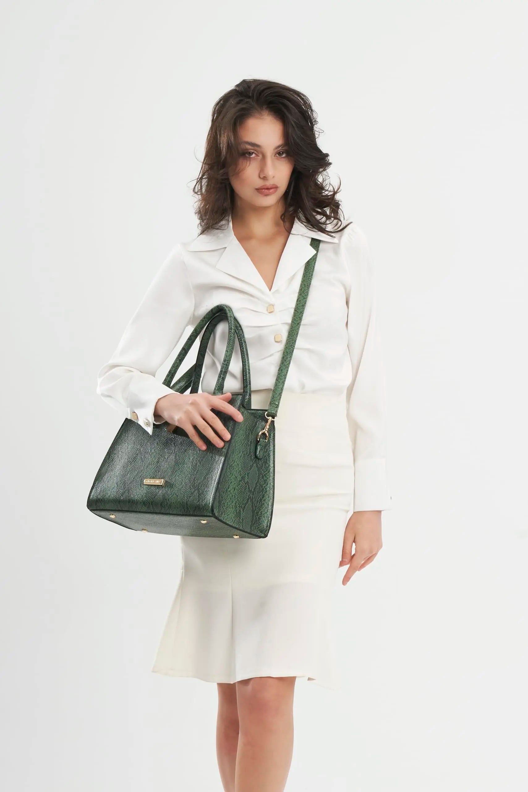 Giordano Satchel Bag For Women|Spacious Compartment With Zipper|Pu Leather Handheld Bag For Ladies, Green SaumyasStore