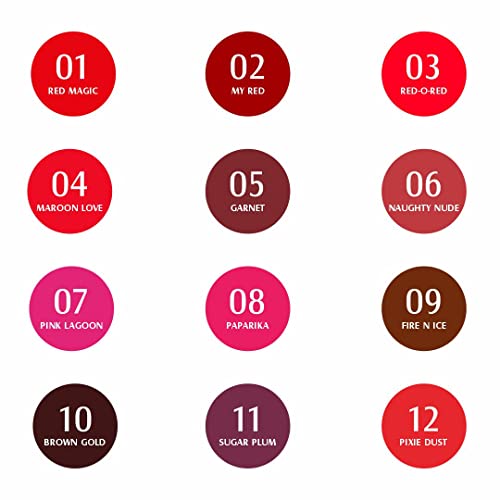 Glam21 Matte Lippie No Transfer Lip Gloss | Lightweight and comfortable| Creamy Matte Formula - 4 gm | Fire N Ice-09 SaumyasStore